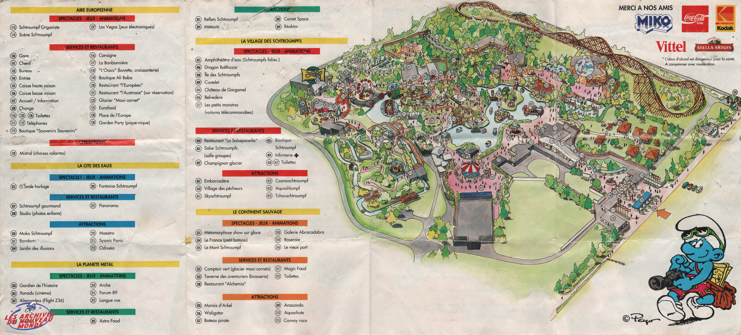 Plan du parc