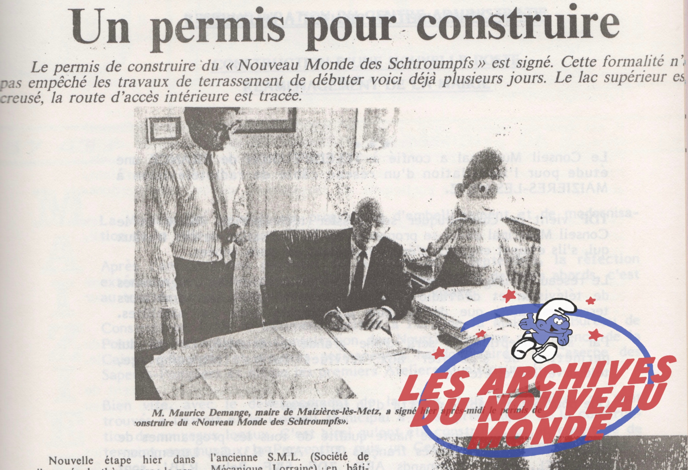 Revue de Presse - Signature du permis de construire